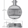Luminaria LED marca Cooper Lighting Halo ALB4A40GY