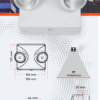 Luminaria de Emergencia LED marca Cooper Lighting Sure-Lites CLS APEL MINI