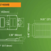 Luminaria Solar marca Cooper Lighting Halo SLST455MB