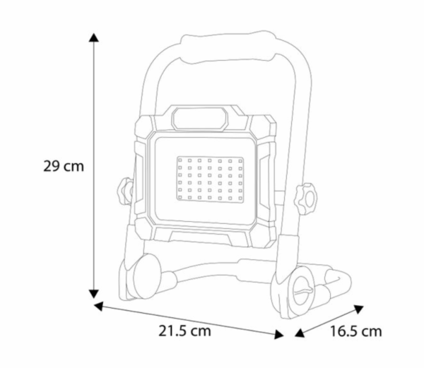 WKLT3050LEDF Luminaria de trabajo plegable